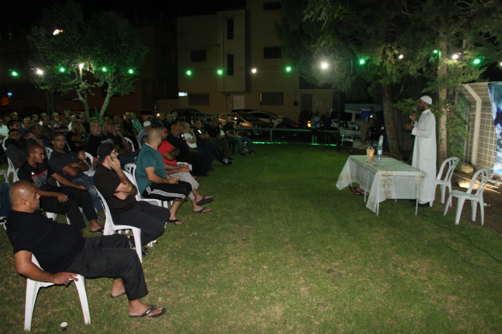  بالصور: خيمة الهدى الدعوية تُنظم أمسية دينية في ضيافة عائلة أبو قاعود بيافا 